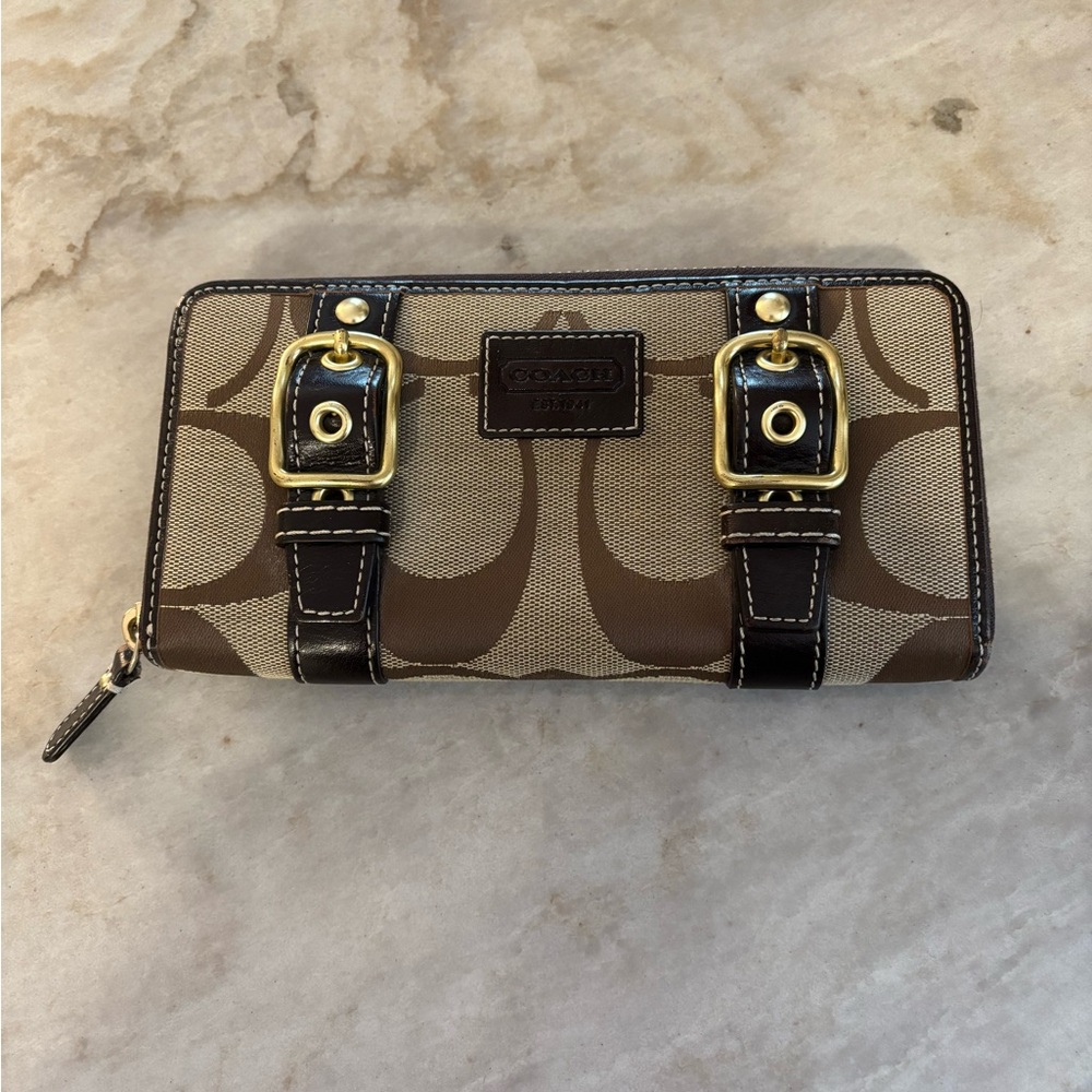 Coach Accordion Zip Wallet